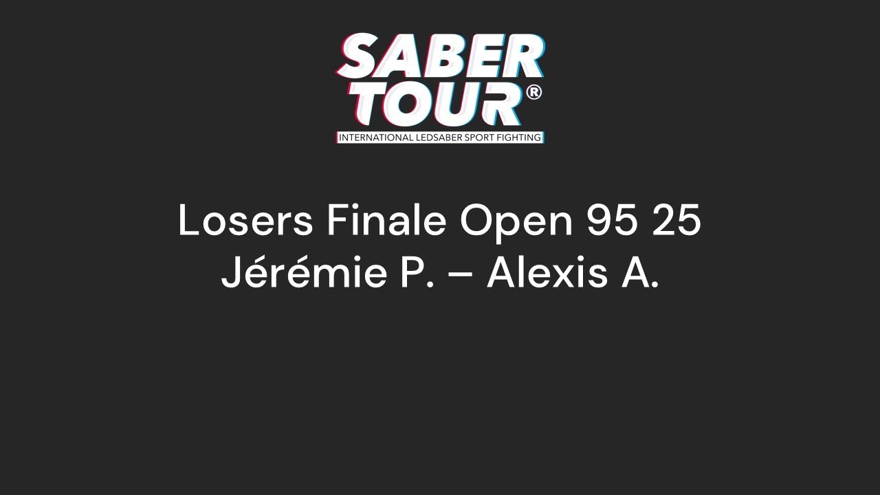Open 95 25 - Losers Final - PINQUIER vs AMEGAH Alexis (V)