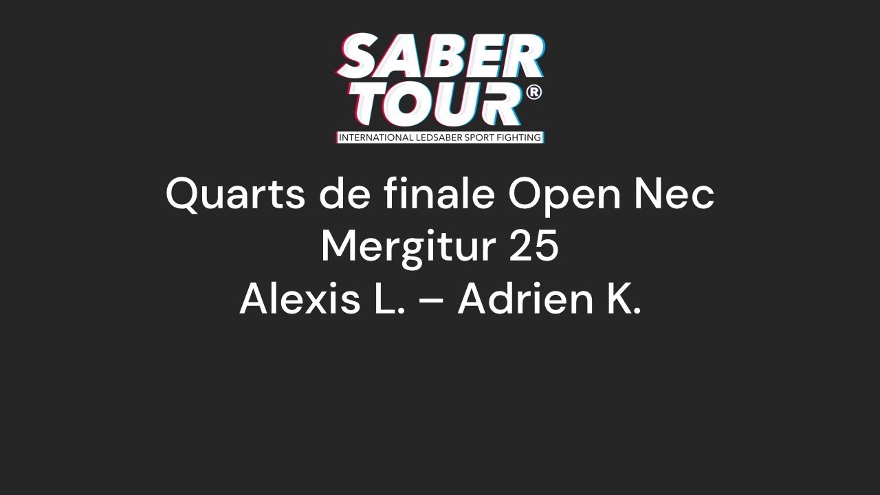Open Nec Mergitur 25 - Quarter - LEPERLIER (V) vs KOCH FORBIN